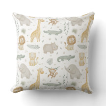 Almohada personalizada para bebé de animales de sa