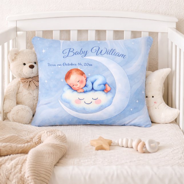 Almohada personalizada para bebé Luna Azul para la (Subido por el creador)