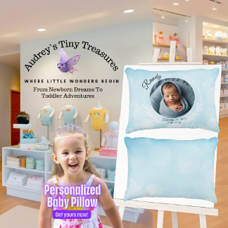 Almohada Personalizada para Bebé Niño