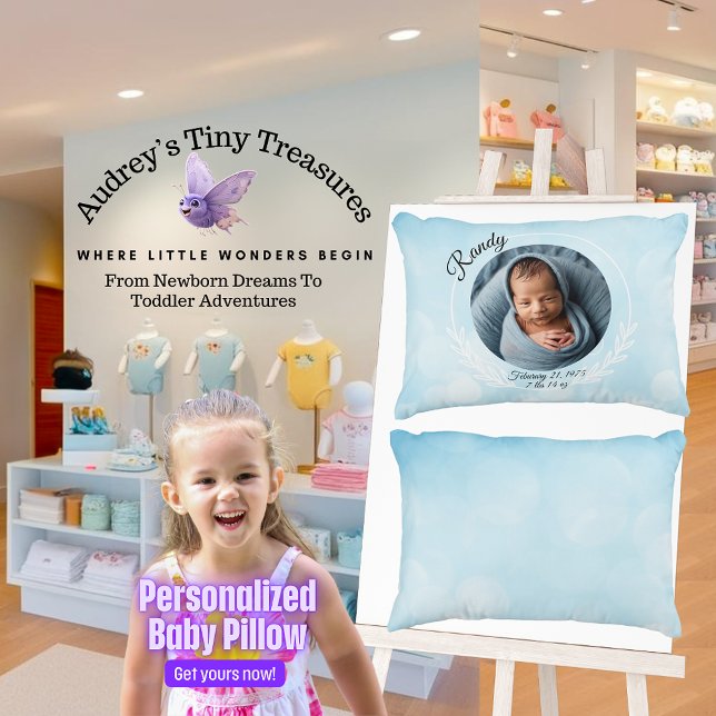 Almohada Personalizada para Bebé Niño (Subido por el creador)