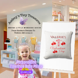 Almohada personalizada para el primer día de San V