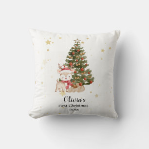 Almohada personalizada para el primer Navidad del