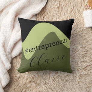 Almohada personalizada para empresario con nombre 
