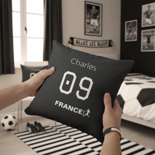 Almohada personalizada para fanático del fútbol de