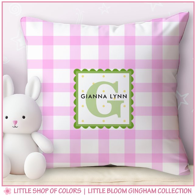 Almohada Personalizada para Guardería con Monogram (Subido por el creador)