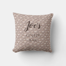 Almohada personalizada para la estación de café