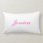 Almohada personalizada para los chicas<br><div class="desc">Personalice esta almohada linda con cualquier nombre,  grande para el cuidado de día,  la guardería,  un dormitorio de las niñas o los sleepovers.</div>