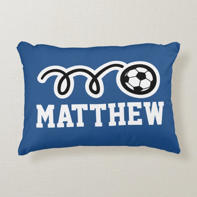 Almohada personalizada para niños con pelota de fú (Anverso)