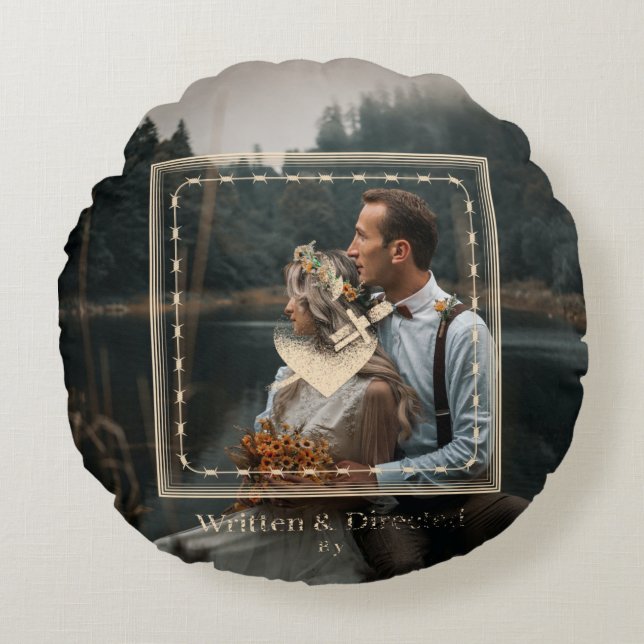 Almohada personalizada para parejas con foto perso (Anverso)