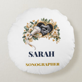 Almohada personalizada para sonógrafo nombre-año p