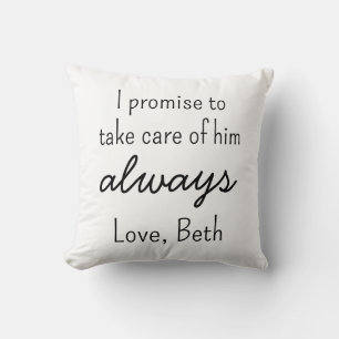 Almohada personalizada para suegros - Recuerdo de 