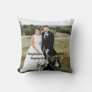 Almohada personalizada para tirar con foto de boda