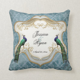 Almohada personalizada real del aniversario del