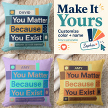 Almohada personalizada 'Tú importas'