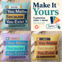 Almohada personalizada 'Tú importas'