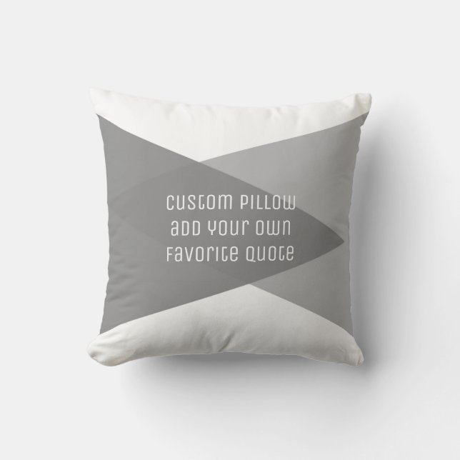 almohada personalizado añada su propia cita moda m (Anverso)
