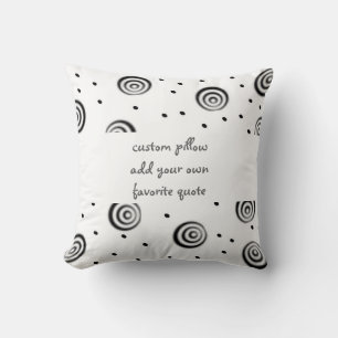 almohada personalizado añada su propia cita moda m