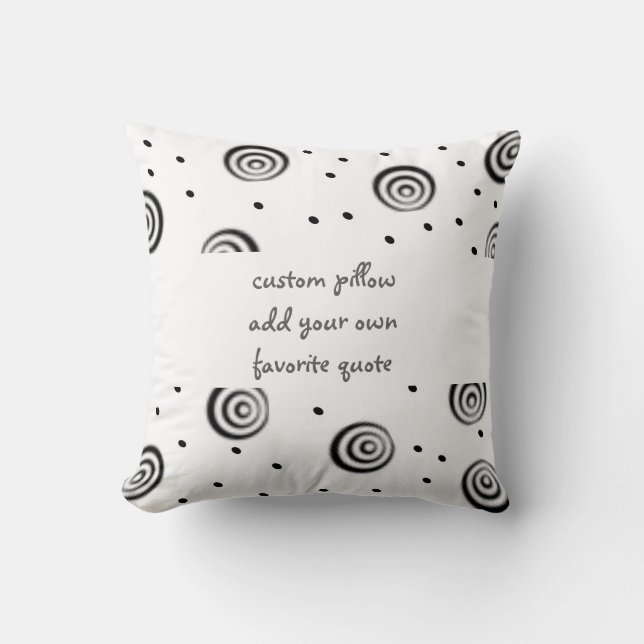 almohada personalizado añada su propia cita moda m (Anverso)