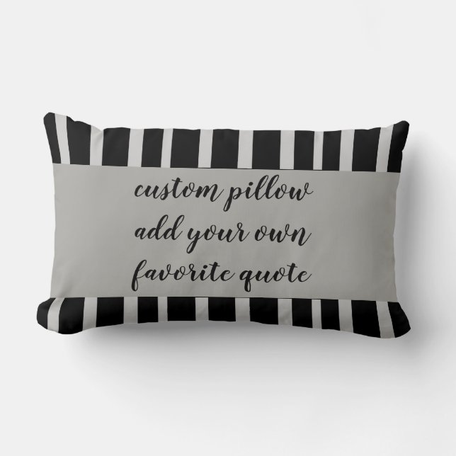 almohada personalizado añada su propia cita moda m (Anverso)