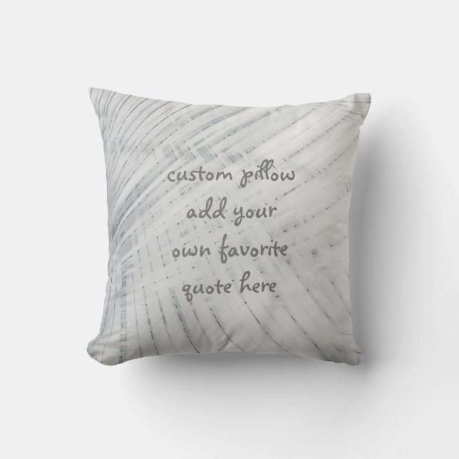 almohada personalizado añadir su propio diseño gri (Anverso)
