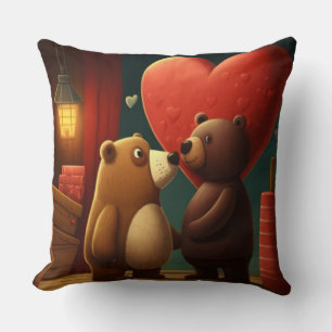 almohada personalizado de oso de San Valentín
