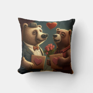almohada personalizado de oso de San Valentín