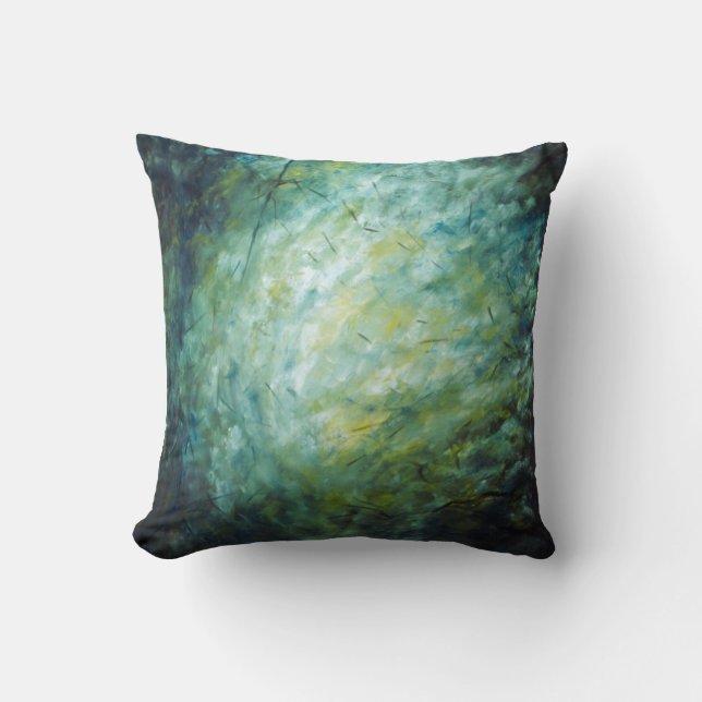 Almohada - pintura al óleo "ramifica" - (Anverso)