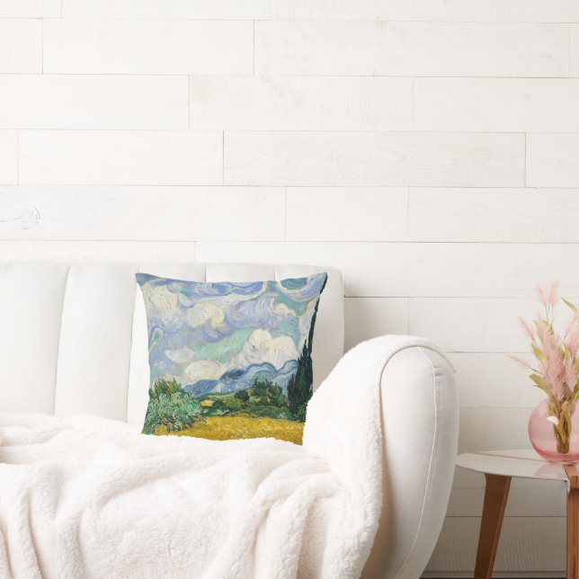 Almohada Pintura Campos de Trigo Van Gough (Sofá)