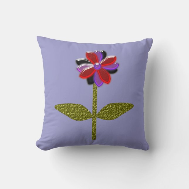 Almohada plástica brillante de la margarita (Anverso)