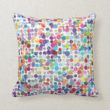 Almohada policoloreada de Polka Spot