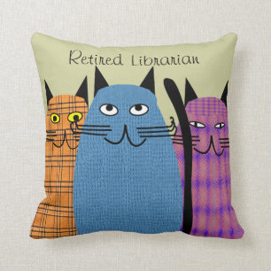 Almohada popular jubilada de los gatos del