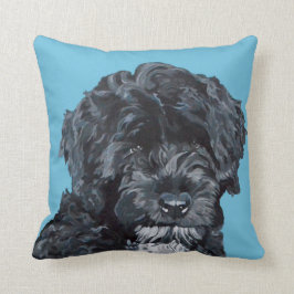 Almohada portuguesa del arte del perro de agua