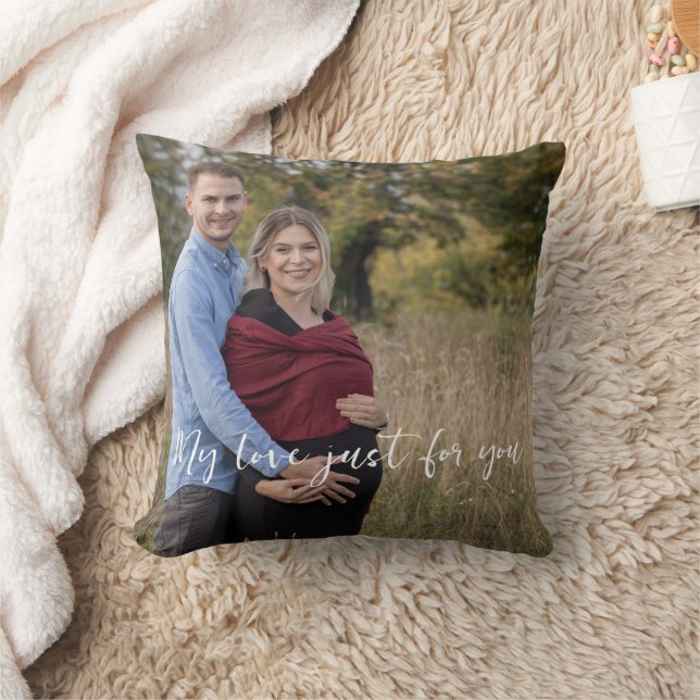 Almohada Preciosa de Pareja Foto (Manta)