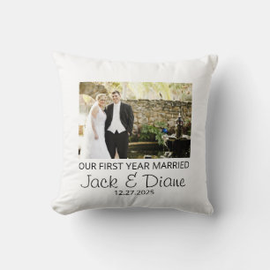 Almohada primer año de casados - Foto personalizad