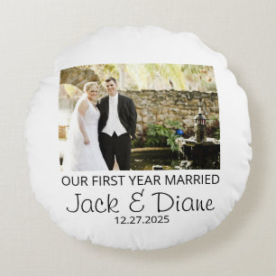 Almohada primer año de casados - Foto personalizad