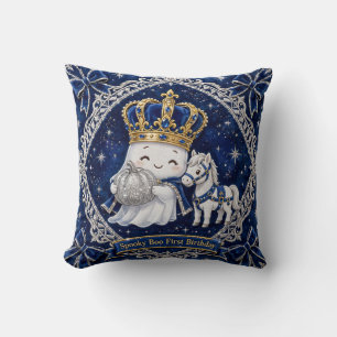 Almohada Principe Spooky Boo Azul Real