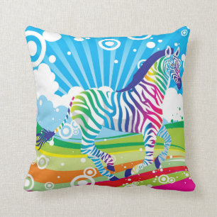 Almohada psicodélica de la cebra
