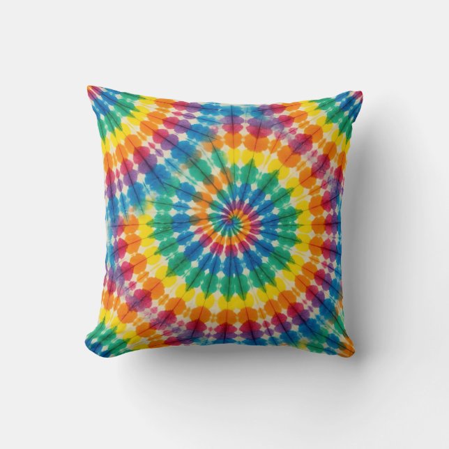 Almohada psicodélica de teñido | Almohada decorati (Anverso)
