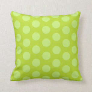 Almohada punteada verde linda