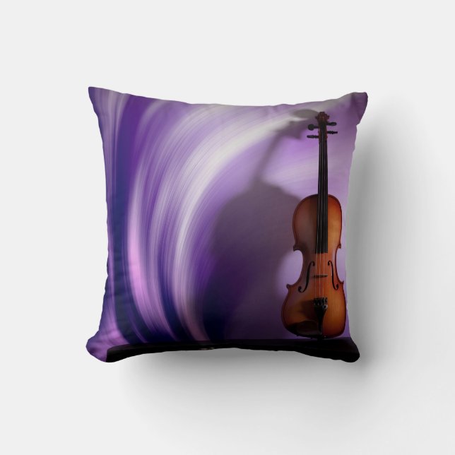 Almohada púrpura de la pasión del violín (Anverso)