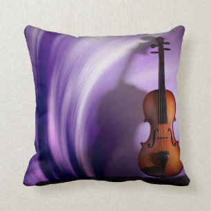 Almohada púrpura de la pasión del violín