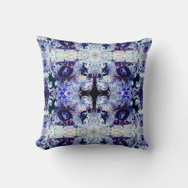 Almohada púrpura de la yoga de 8 conejos (Anverso)