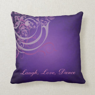 Almohada púrpura de Mojo de la danza de la voluta