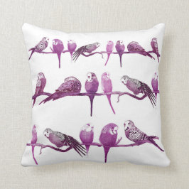 Almohada púrpura del amortiguador del loro del