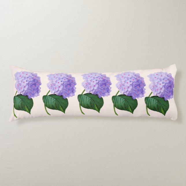 Almohada púrpura del cuerpo de los Hydrangeas de (Anverso)