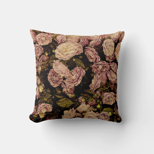 almohada púrpura del lanzamiento del rosa del (Anverso)