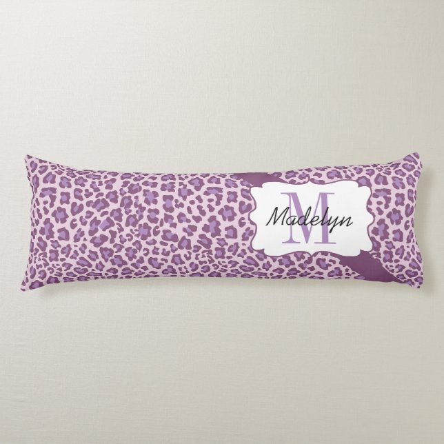 Almohada púrpura personalizada del cuerpo de la (Anverso)