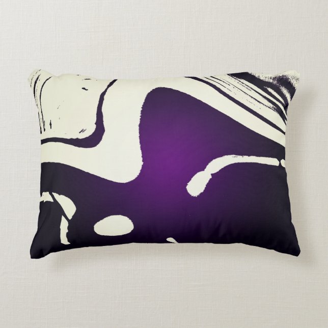 Almohada púrpura y blanca (Anverso)