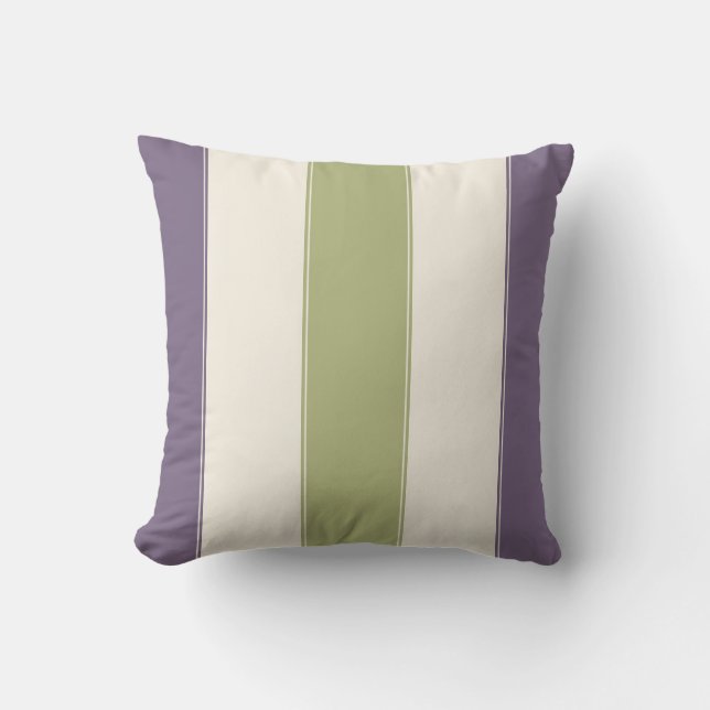 Almohada púrpura y sabia (Anverso)