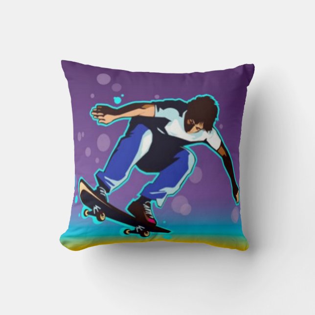 Almohada que anda en monopatín echada a un lado 2 (Anverso)
